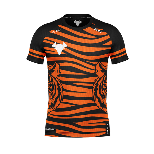 RUGBY PLAYING SHIRT ORANGE/BLACK