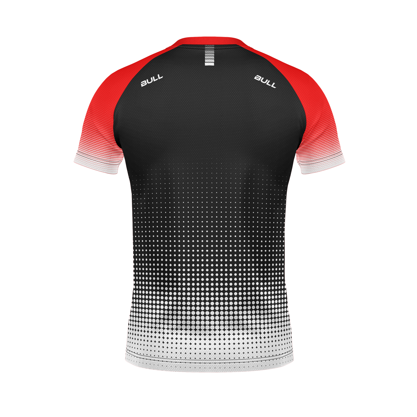 RUGBY PLAYING SHIRT BLACK/RED/WHITE