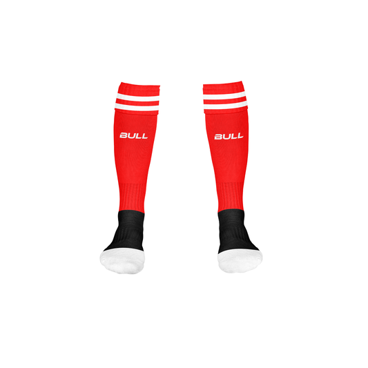 RUGBY PLAYING SOCKS RED AND WHITE