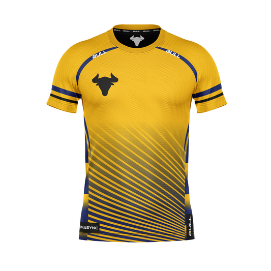 RUGBY PLAYING SHIRT GOLD/BLUE