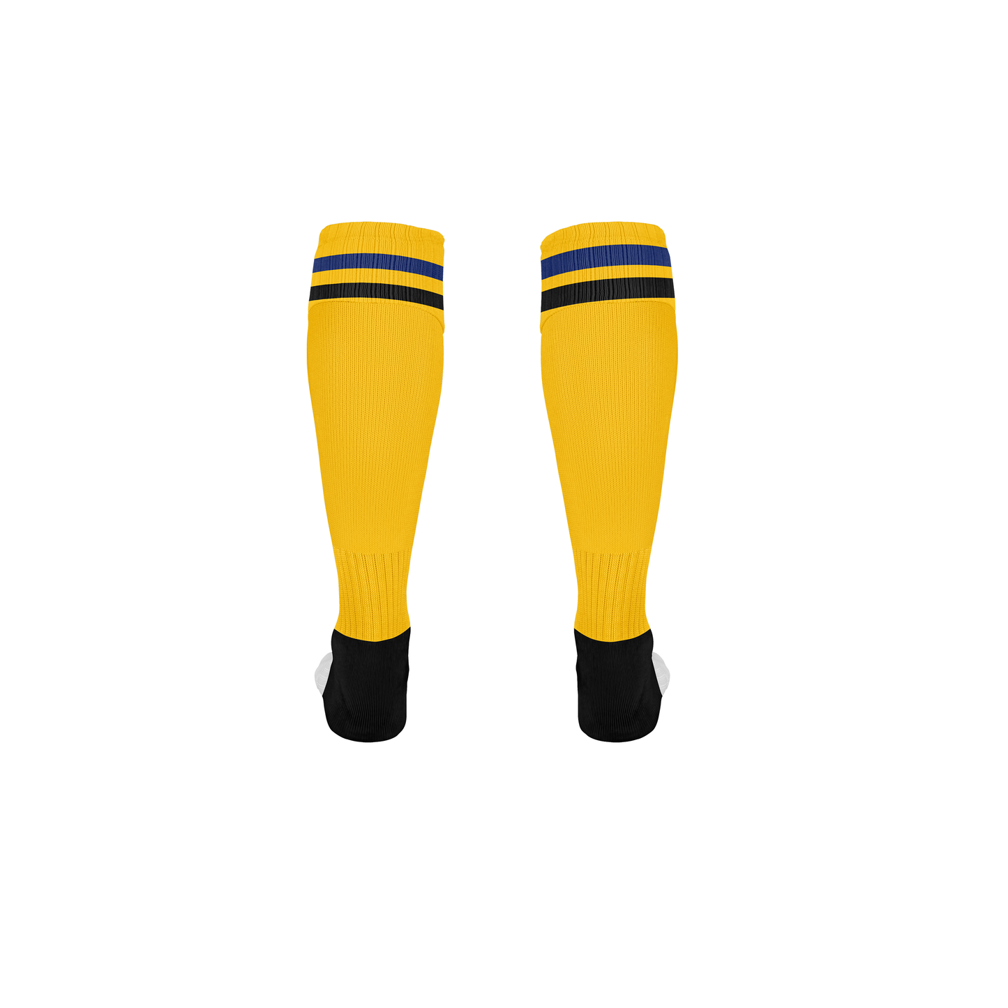 RUGBY PLAYING SOCKS GOLD/BLUE/BLACK