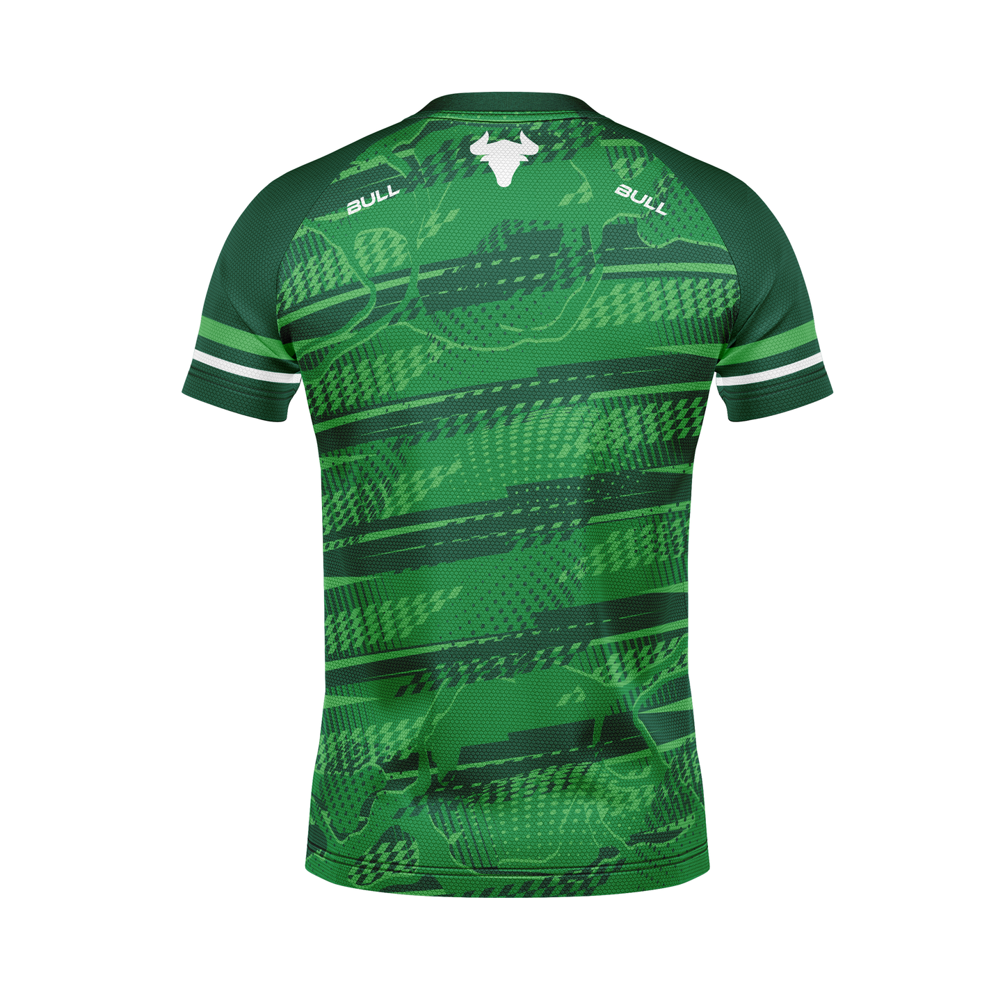 RUGBY PLAYING SHIRT GREEN/LIGHTGREEN/WHITE