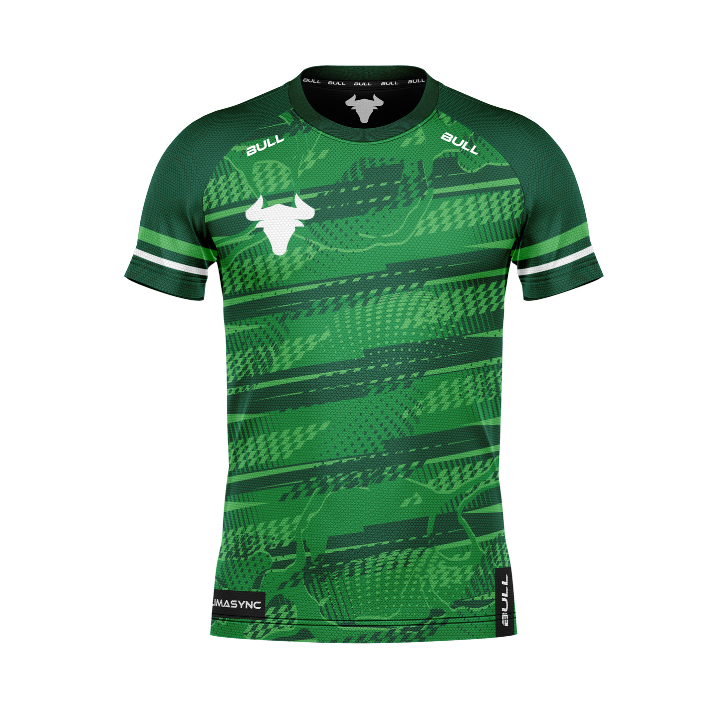 RUGBY PLAYING SHIRT GREEN/LIGHTGREEN/WHITE