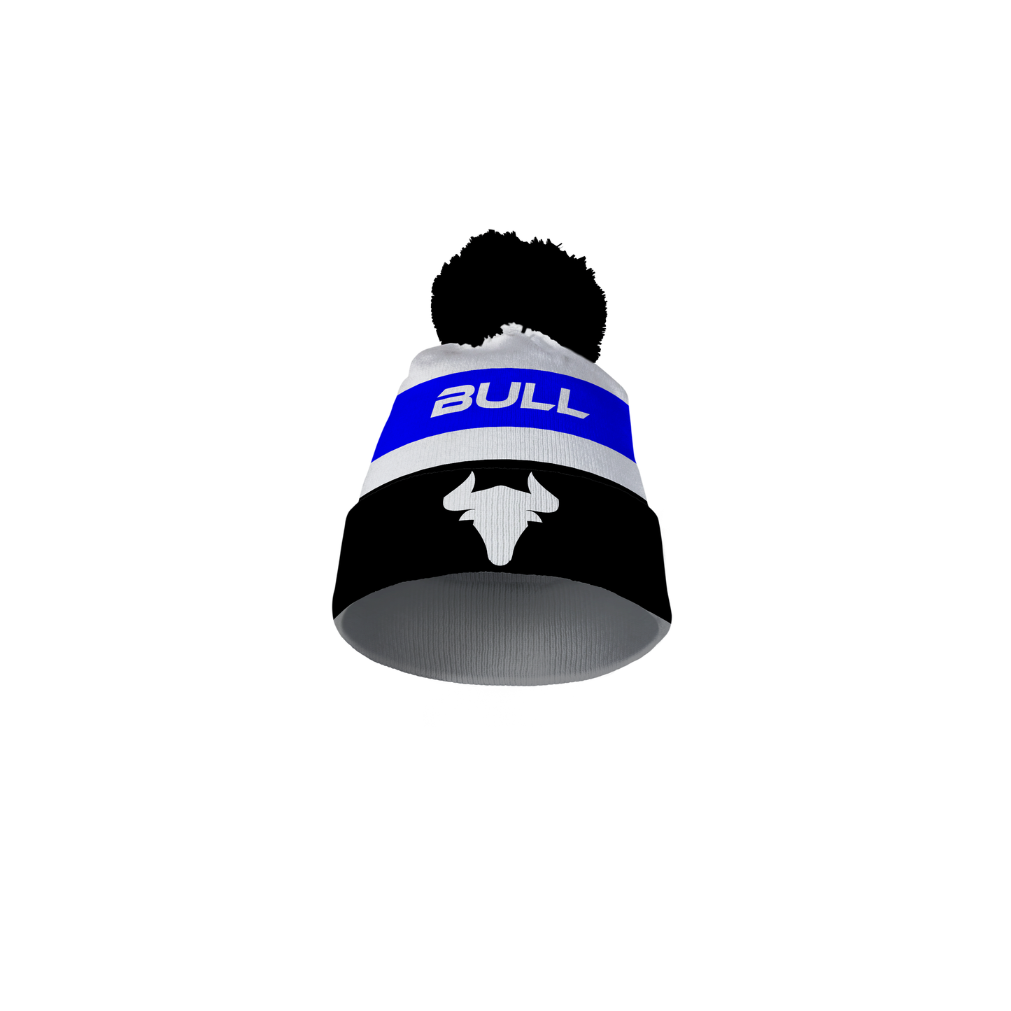 RUGBY BOBBLE BLUE/WHITE