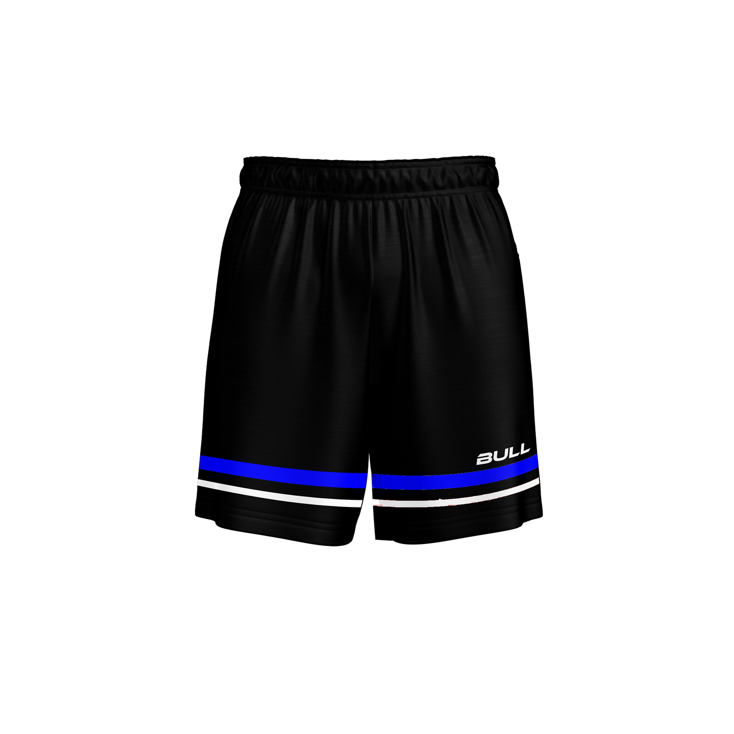 RUGBY PLAYING SHORTS BLACK/BLUE/WHITE