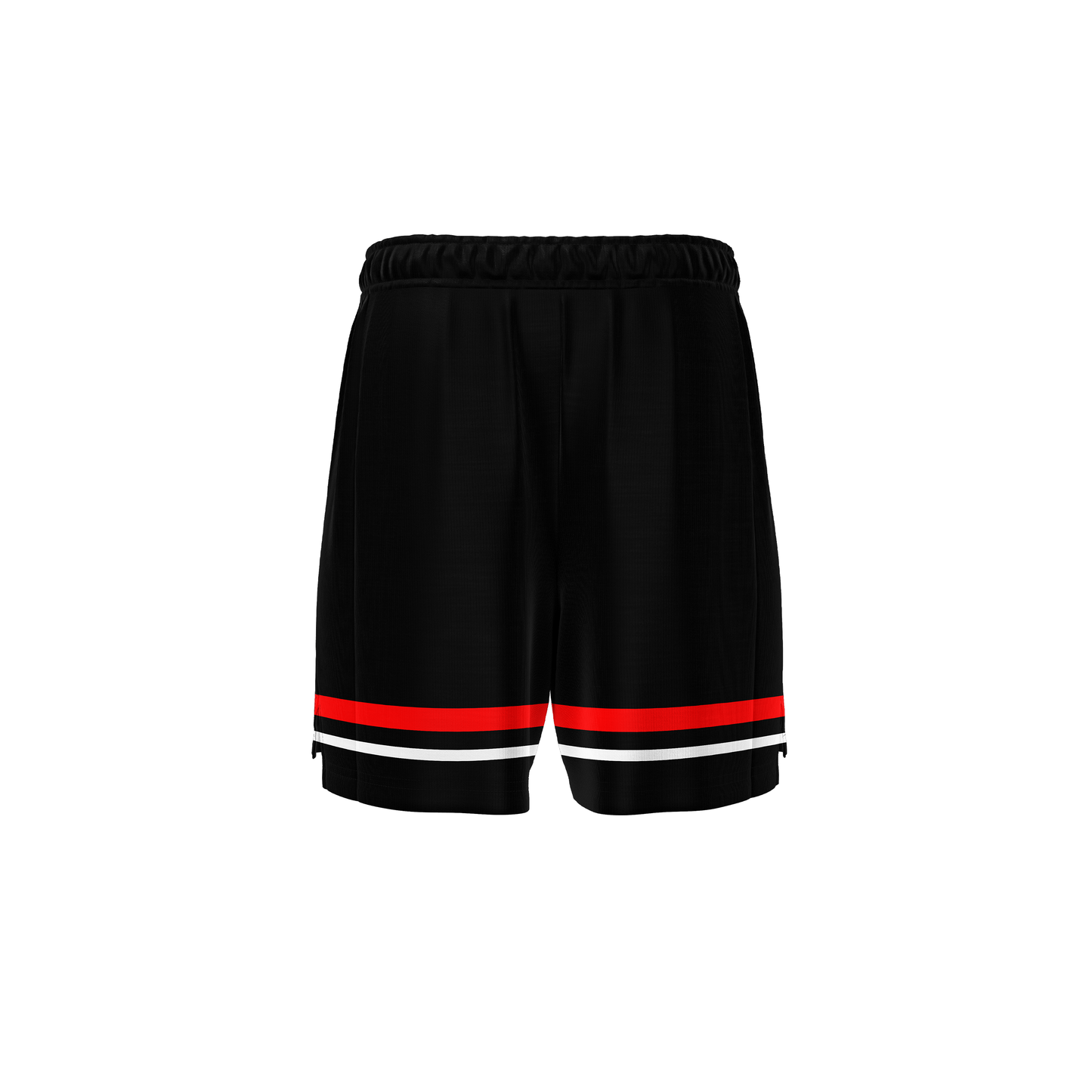 RUGBY PLAYING SHORTS BLACK/RED/WHITE