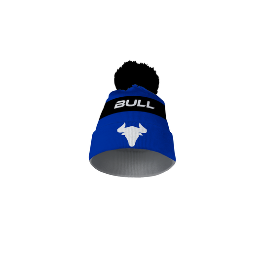 RUGBY BOBBLE BLUE/BLACK