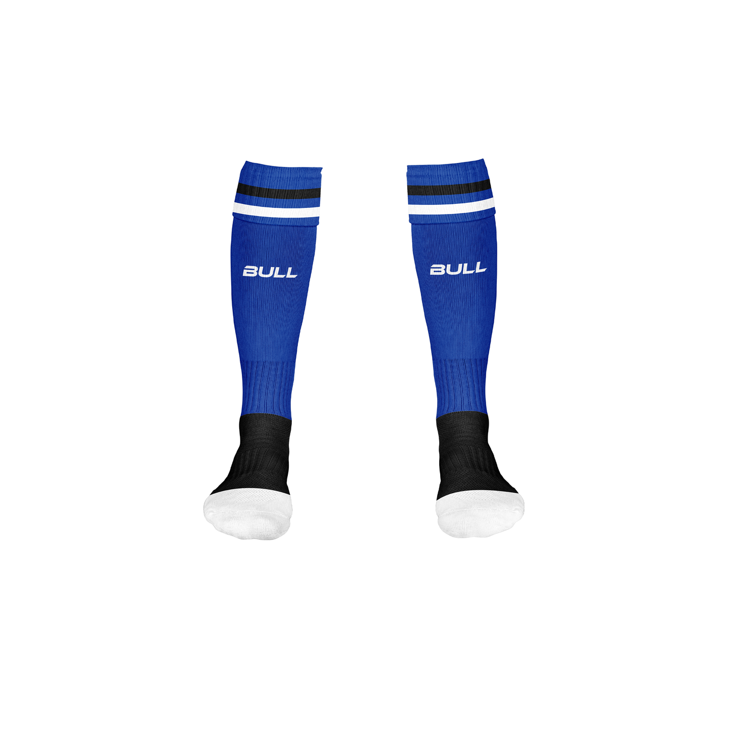 RUGBY PLAYING SOCKS BLUE AND BLACK