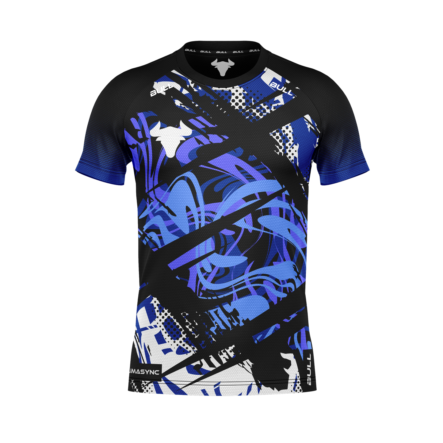 RUGBY PLAYING SHIRT BLACK/BLUE